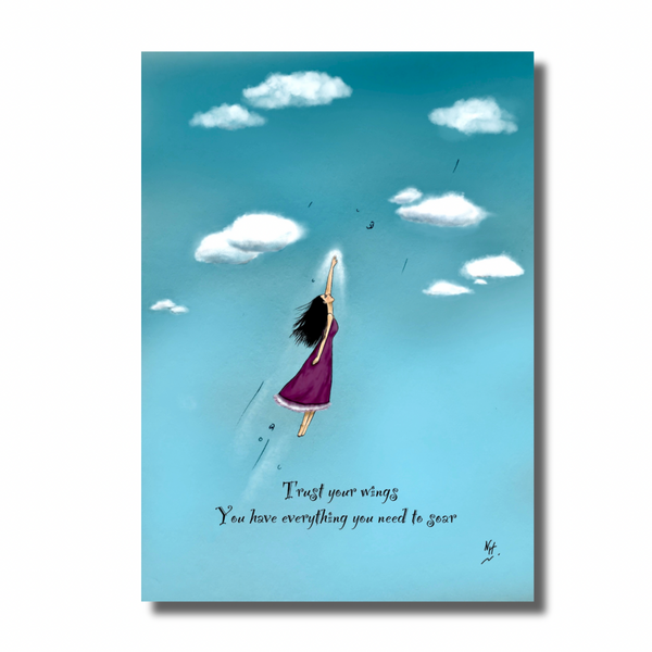 (New) My Invisible Wings Greeting Card