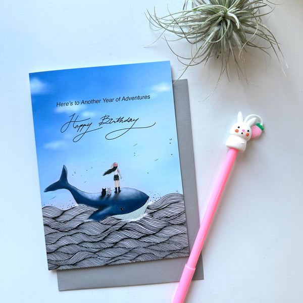 Oh Darling! Let's Be Adventurers: Birthday Greeting Card