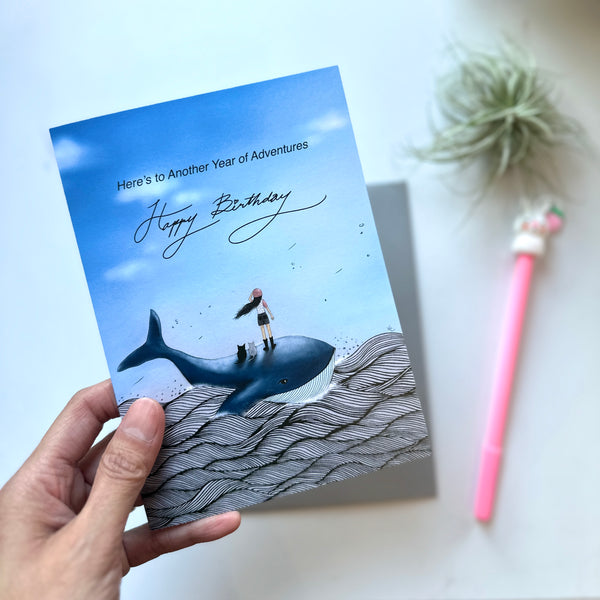 Oh Darling! Let's Be Adventurers: Birthday Greeting Card