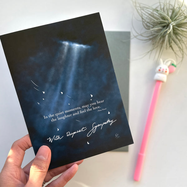 I Can Here You : Sentimental Sympathy Greeting Card