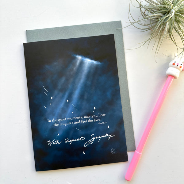 I Can Here You : Sentimental Sympathy Greeting Card