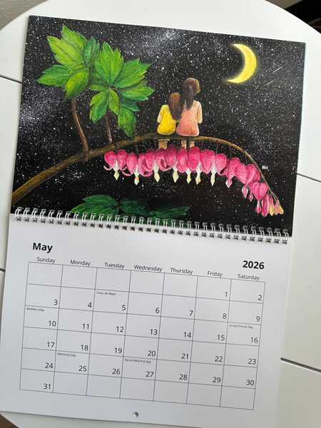 MomentsHaveYou 2026 Whimsical Wall Calendar