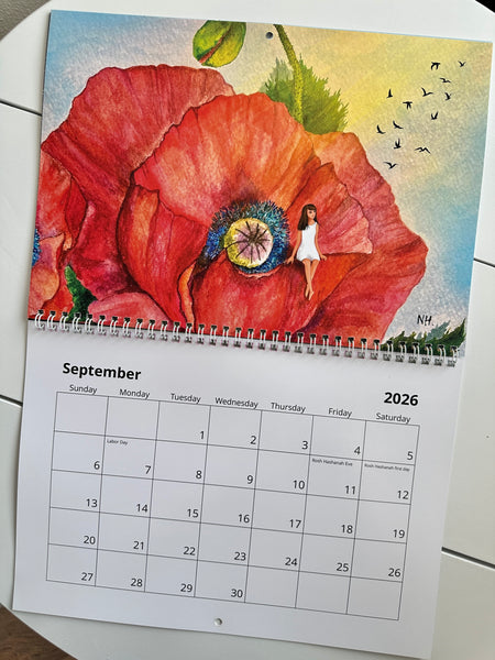 MomentsHaveYou 2026 Whimsical Wall Calendar