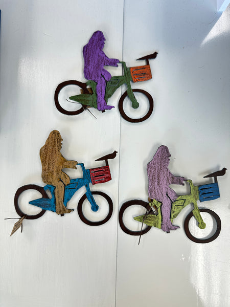 Bigfoot on Bike Magnet Yeti Sasquatch Made in USA