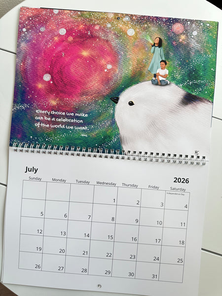 MomentsHaveYou 2026 Whimsical Wall Calendar