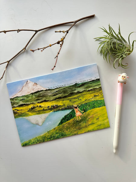 The Zen... Beautiful Illustration Greeting Card Made In PDX