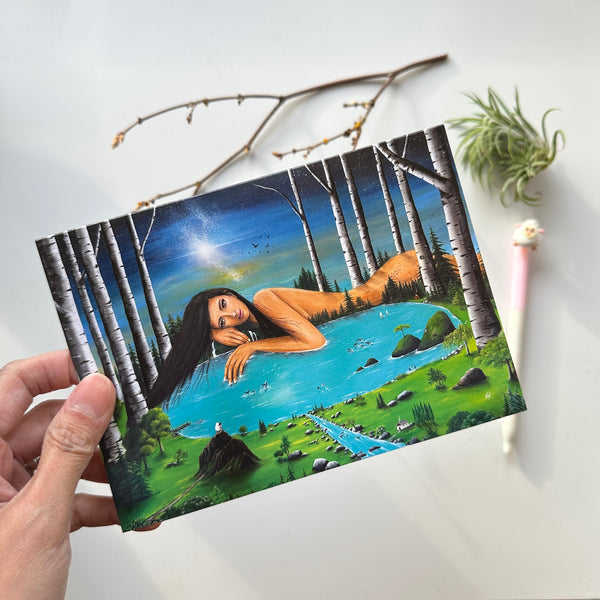 Mother Earth Beautiful Illustration Greeting Card Made In PDX