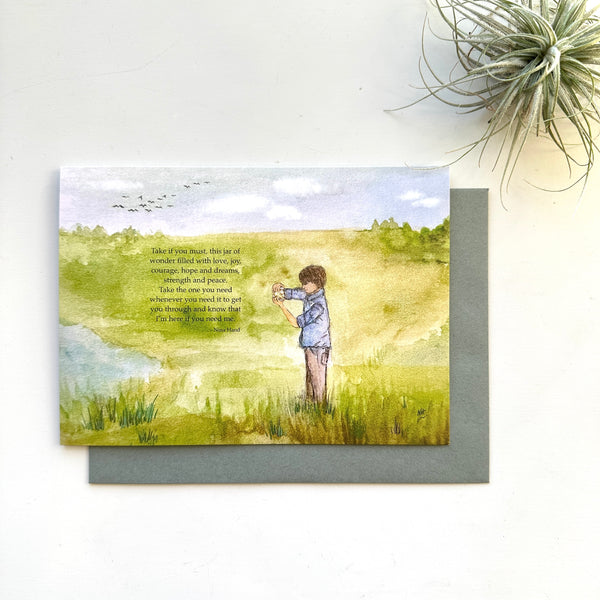 Jar of Wonder...Sweet and Heartfelt Greeting Card