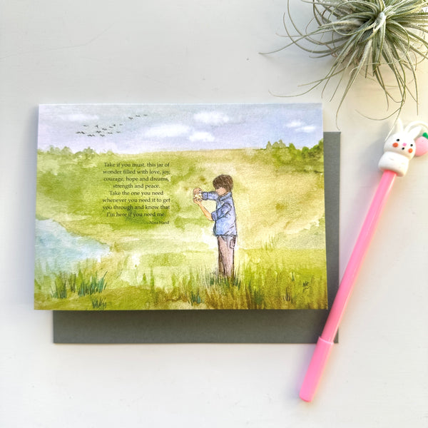 Jar of Wonder...Sweet and Heartfelt Greeting Card