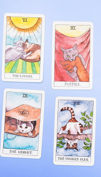Cat Tarot Deck, 78 Cards & Guidebook