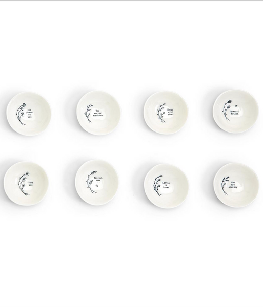 Small Wobbly Decorative Trinket Bowl w/ Illustration