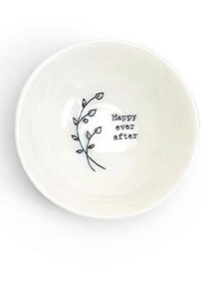 Small Wobbly Decorative Trinket Bowl w/ Illustration