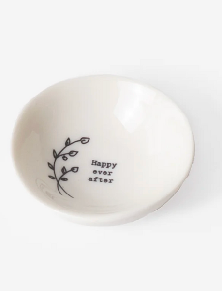 Small Wobbly Decorative Trinket Bowl w/ Illustration