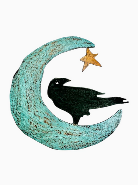 Moon Crow Magnet