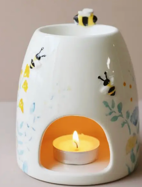 Bee Floral Ceramic Wax Warmer