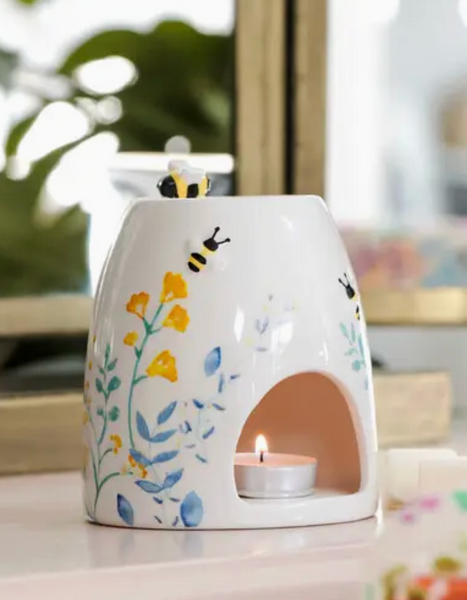 Bee Floral Ceramic Wax Warmer