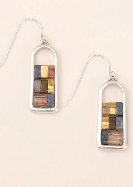 Good Karma Miyuki Frame Earrings