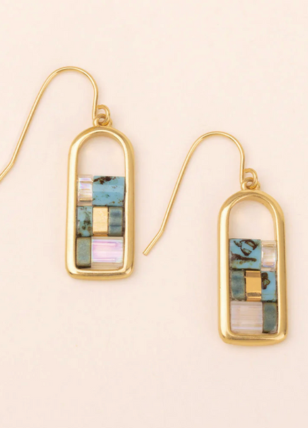 Good Karma Miyuki Frame Earrings