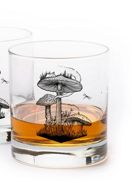 Handmade Beautiful Whiskey Glasses :Old-Fashioned Rock Glasses Made in USA