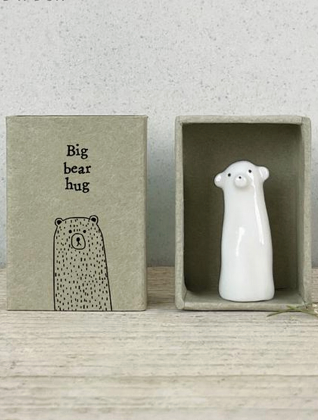 Sweet Tall Matchbox Animal in Gift Box with Saying