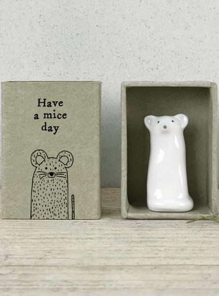 Sweet Tall Matchbox Animal in Gift Box with Saying