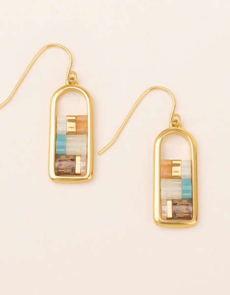 Good Karma Miyuki Frame Earrings