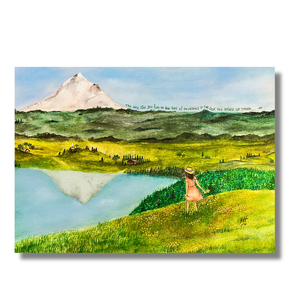The Zen... Beautiful Illustration Greeting Card Made In PDX