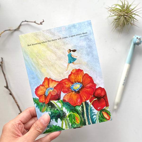 Dawn Will Come Sentimental Greeting Card made in PDX