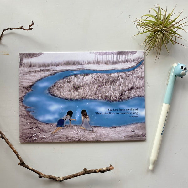 Happy Day Friend Whimsical Greeting Card Made in PDX