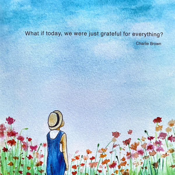 Grateful Charlie Thank You Greeting Card