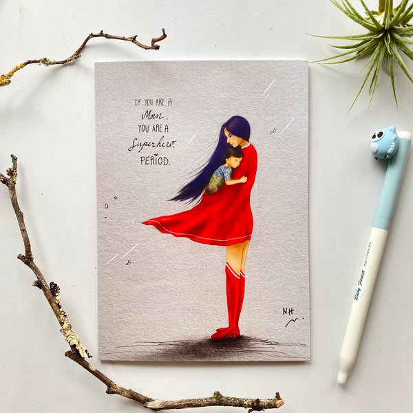 SuperMom Greeting Card