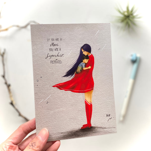 SuperMom Greeting Card