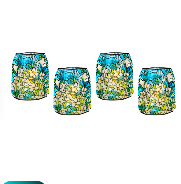 TIFFANY FIELD OF LILIES Luminary Lantern / Candle Holder