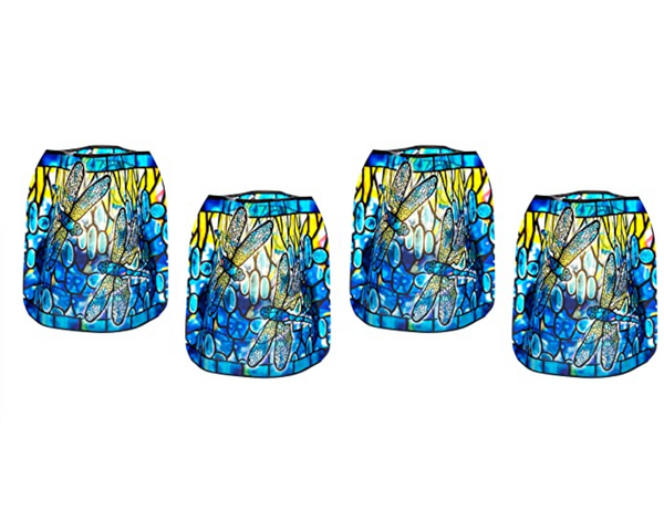 LOUIS C. TIFFANY DRAGONFLY Luminary Lanterns/ Candle Holder/ Vase