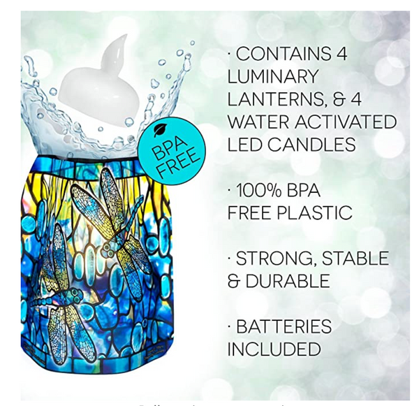 LOUIS C. TIFFANY DRAGONFLY Luminary Lanterns/ Candle Holder/ Vase