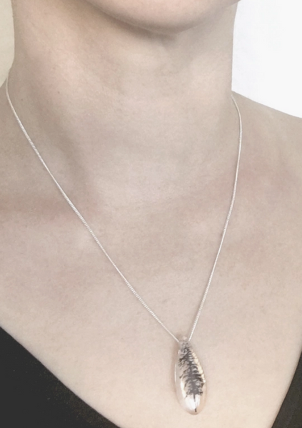 Drip Two Crows Pendant Necklace