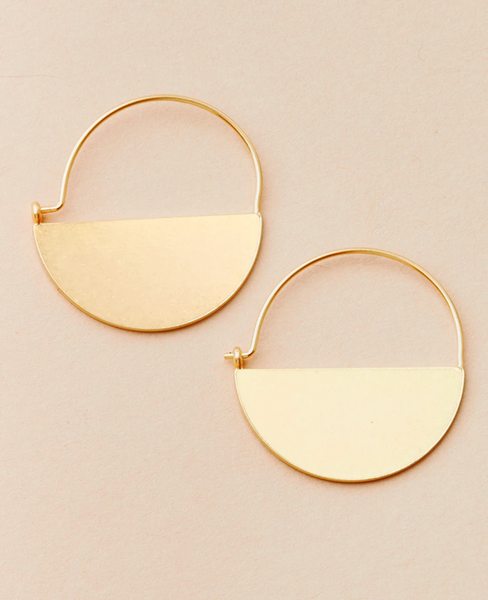 Lunar Hoop Earrings