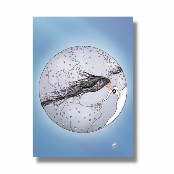 Spread Love (Color) Sentimental Greeting Card Made In PDX