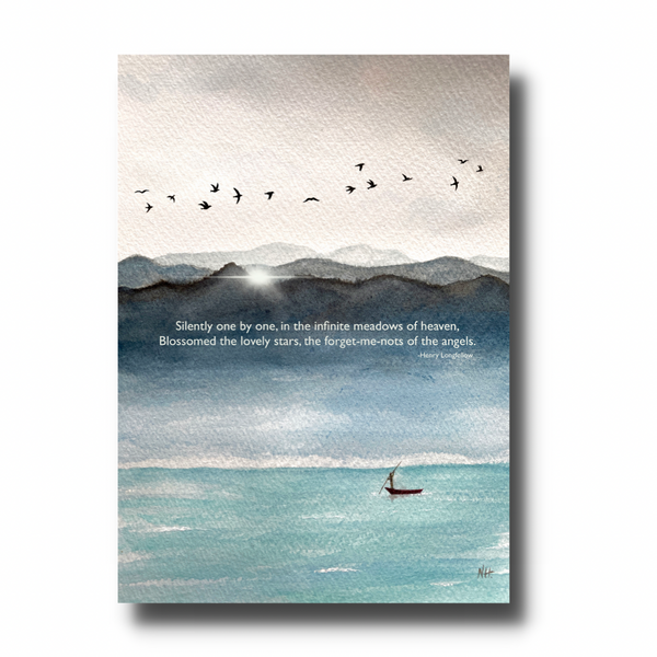 Stars of Angels : Sentimental Sympathy Greeting Card