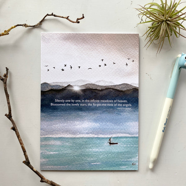 Stars of Angels : Sentimental Sympathy Greeting Card