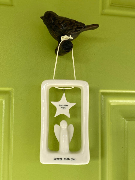 Guardian Angel w/ Star: Hanging Wall Decor