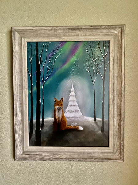 All Is Calm Fox Art Print By Nina Hand