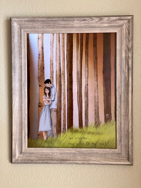 Our Happy Place: Art Print by Nina Hand