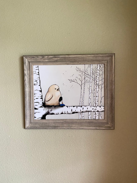 I'm Right Here: Art Print by Nina Hand