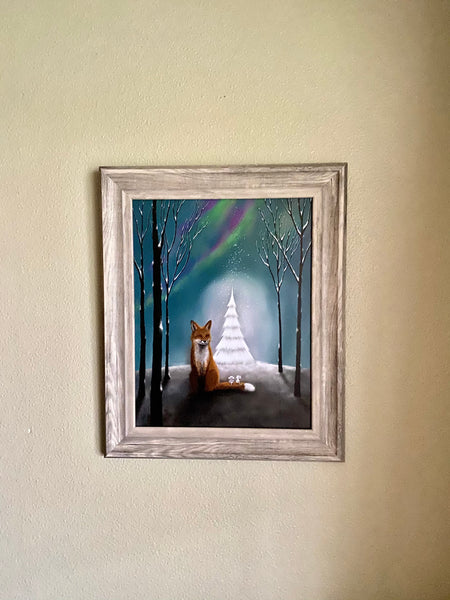 All Is Calm Fox Art Print By Nina Hand