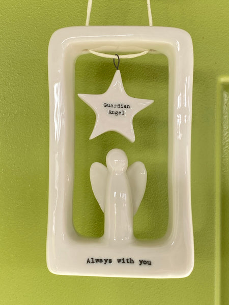Guardian Angel w/ Star: Hanging Wall Decor