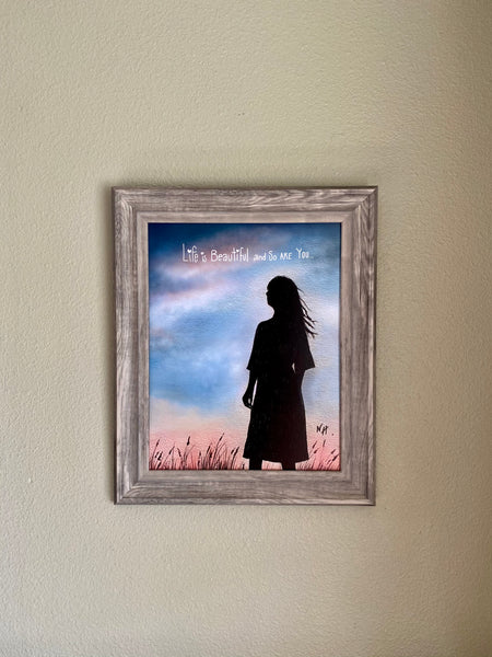 Life Is Beautiful: Art Print by Nina Hand