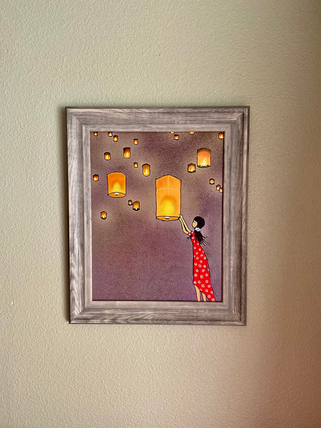 Wishful: Art Print by Nina Hand