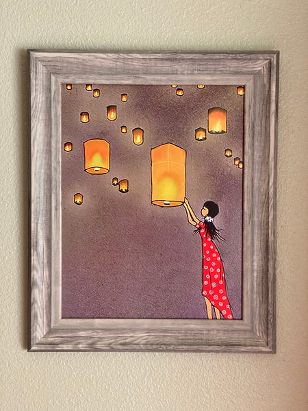 Wishful: Art Print by Nina Hand