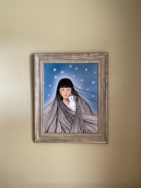 You're Purrfect: Art Print by Nina Hand